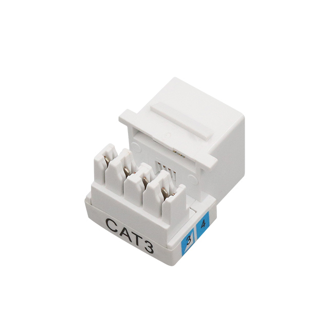 CAT3 RJ11 6P4C 90 Céim UTP Punch Down Keystone Jack