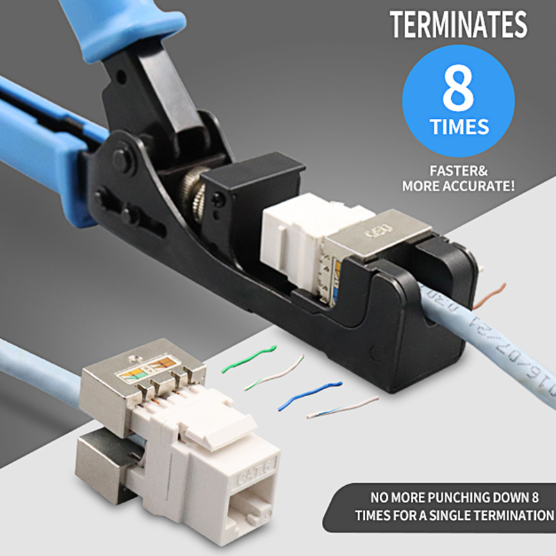 RJ45 Keystone Jack Punch Down Uirlis Foirceanta Luas Do 180 Céim PX-T-DS